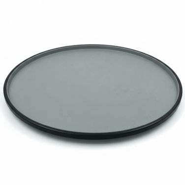 Round Solid Gray Melamine Plate Premium Quality Dining Plate For Modern Table Settings &ndash; 11.8 Inch