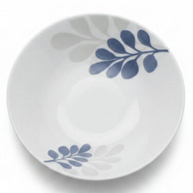 Pearl White Opalware Multipurpose Bowl With Leaf Design &ndash; 10 Cm