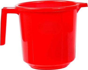 Plastic Mug 1000Ml, Red