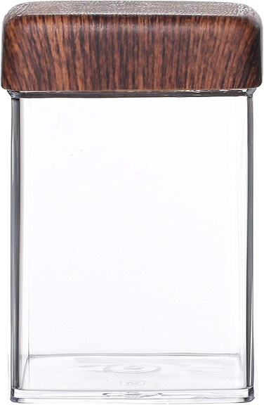Square Plastic Jar 1 Liter-10818M