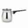 Silver Stainless Steel Coffee Warmer Cezve 120Ml   Black Handle