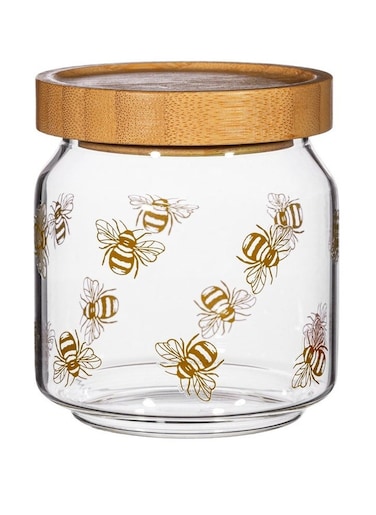 Sass and Belle Vintage Bee Glass Storage Jar Small - Decorative Kitchen Storage