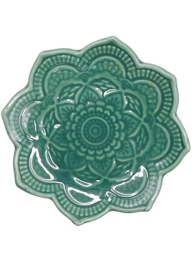 Oasisgalore Jewelry Tray Decorative Trinket Plate Plant Decor Desktop Jewelry Holder Ring Dish Plate Jewelry Dish Storage Holder Ceramics Jewelry Plate Ceramic Plate Decorate