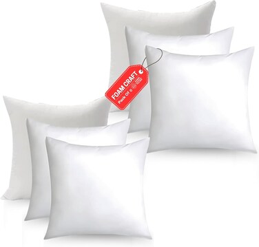 CRAFT&Acirc;&reg; Soft Cushion Fillers - Set of 6 Microfiber Cushion Inserts (16" X 16")