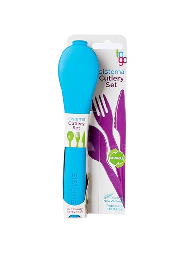 Sistema Cutlery Set to Go Teal