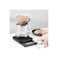 Portable Pour Over Coffee Maker Travel Kit with Carrying Case, Manual Grinder, Glass Server, Black