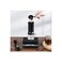 Portable Pour Over Coffee Maker Travel Kit with Carrying Case, Manual Grinder, Glass Server, Black
