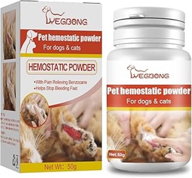Pet Blood Surgery Powder - Hemostatic Powder for Pets - Cat and Dog Skin Wound Cleaning Powder Relief Pet Wound Healing Powder