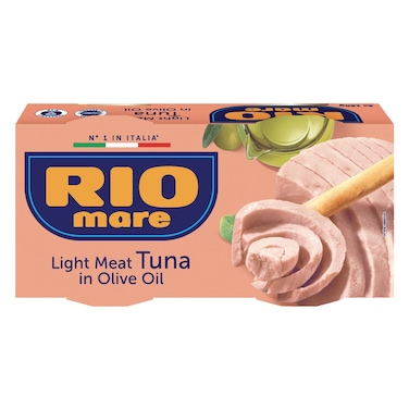 Rio Mare Light Meat Tuna in Olive Oil, 160g Pack of 2