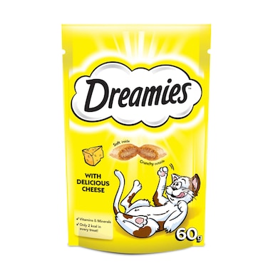 Dreamies Cat Treats with Delicious Cheese, 60g