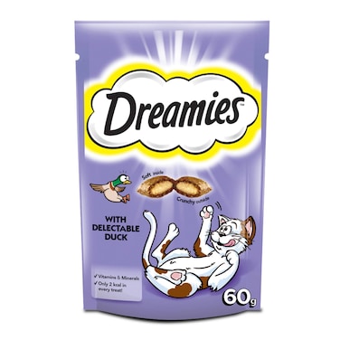 دريميز مكافآت قطط بنكهة البط، 60 جرام