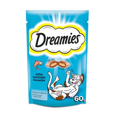 Dreamies Cat Treats with Savoury Salmon, 60g