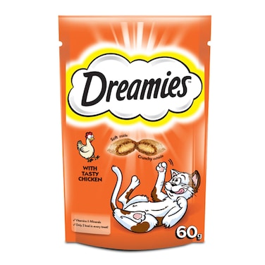 Dreamies Cat Treats with Tasty Chicken, 60g