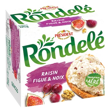 President Rondele Raisin, Figue and Noix, 125g