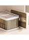 Foldable Clothes Storage Compartment Divided Drawer, Stackable Plastic Storage Bins Drawer Organizer,Underwear Storage Organizer, Drawer Dividers for Clothes, Bra, Sock, Ties (7 compartments)