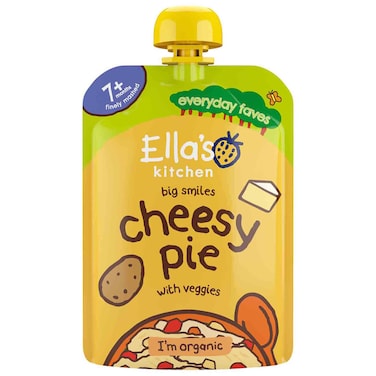 Ella&rsquo;s Kitchen Cheesy Pie with Veggies Baby Food Meal, Organic Cheese Potatoes and Vegetables, From 7 Months, 130g
