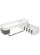 ELECDON Corner Shower Shelf, No Drilling Self Adhesive Bathroom Corner Organizer 180&deg; Rotatable Shower Corner Rack, Kitchen Corner Holder for Shampoo, Body Soap, Towels, Bath Balls, Condiments