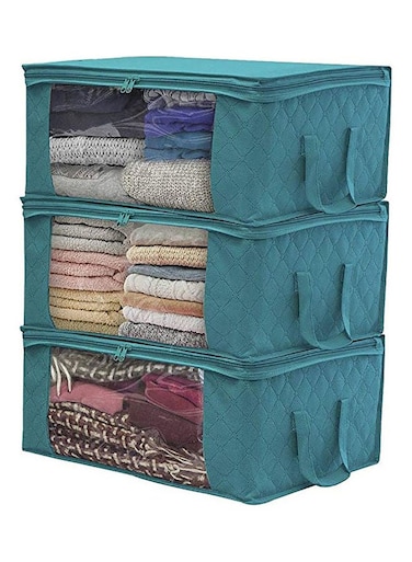 Large Capacity Foldable Storage Bag Multicolour 49 x 36 x 21cm