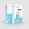 Porodo Blue Stereo Earphones with 3.5mm AUX Connector, 1.2m Cable, Deep Bass Wired Earbuds with Clear Sound