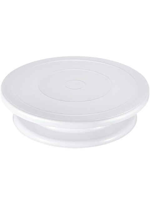 Kootek 11 Inch Rotating Cake Turntable, Turns Smoothly Revolving Cake Stand White Cake Decorating Kit Display Stand Baking Tools Accessories Supplies for Decoration