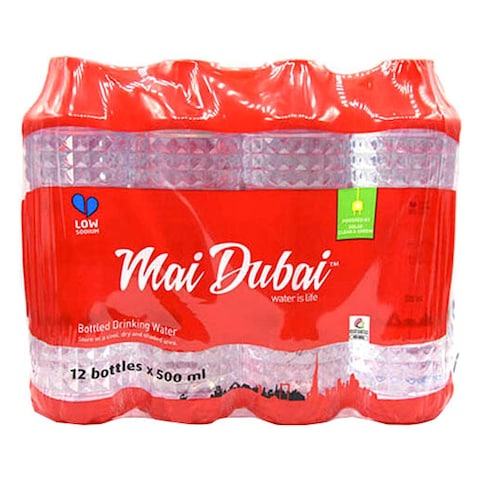 Mai Dubai Low Sodium Drinking Water 500ml Pack of 12