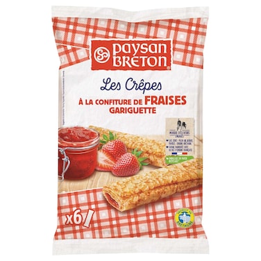 Paysan Breton Strawberry Crepes, 180g
