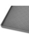 SYOSI Pet Placemat for Dog and Cat, Silicone Pet Feeding Mats Cat Food Plate for Small and Medium Cats and Dogs, Raised Edge Prevents Catches Spill and Residue onto the Floor Grey