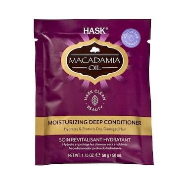 Hask Beauty Macadamia Oil Moisturizing Deep Conditioner Purple 50g