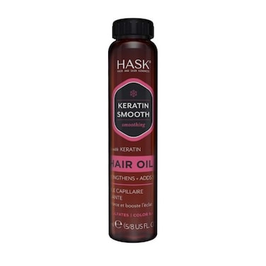 Hask Keratin Protein Smoothing Shine Hair Oil Brown 18ml