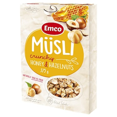Emco Crunchy Musli with Honey and Hazelnuts, 375g