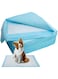 BEONE Pet Pee Pads, BEONE Super Absorbent Pet Dog Diaper, Dog Training Pee Pads, Disposable Healthy Nappy Mat For Dog Cat, Keep Healthy Clean Wet Mat M=60 45 cm = 50 pieces, Blue, peepad-BL-M