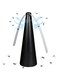HALAMODO Fly Swatter Fan for Outside or Inside Meal, Picnic Fan for Table Use Fly Fan for Patio Keep Flies and Bugs Away
