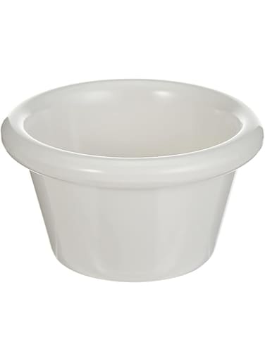 Vague Melamine Ramekin, 7.8 X 4.5 Cm Size, White