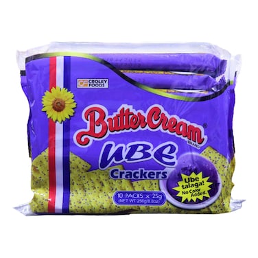 Croley Foods Butter Cream Ube Crackers, 250g
