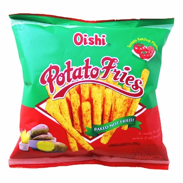 Oishi Potato Fries Baked Not Fried Tomato Ketchup Flavor 50g