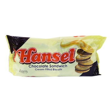 Rebisco Hansel Chocolate Sandwich Cream Filled Biscuits 31g Pack of 10