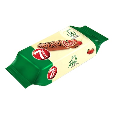 7 Days Vanilla Swiss Roll with Strawberry Filling, 20g