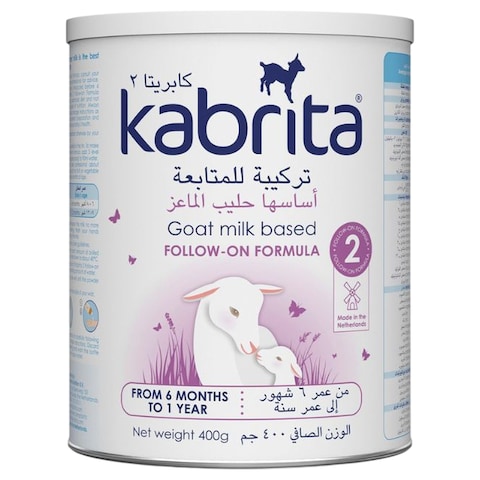 Kabrita Goat Milk Based Follow-on Formula, Stage 2, 6 Months to 1 Year, 400g