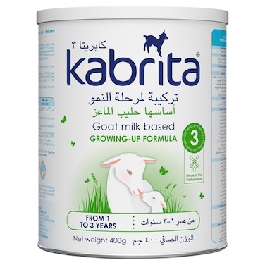 Kabrita Goat Milk Based Growing-up Formula, Stage 3, 1 to 3 Years, 400g