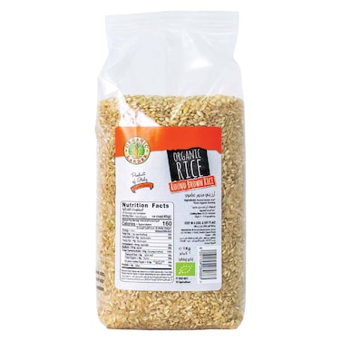 Organic Larder Round Brown Rice, 1kg
