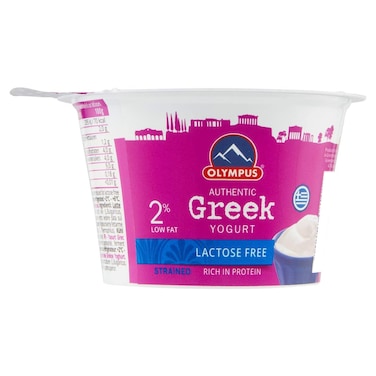 Olympus Authentic Greek Yogurt Lactose Free 2% Low Fat, 150g