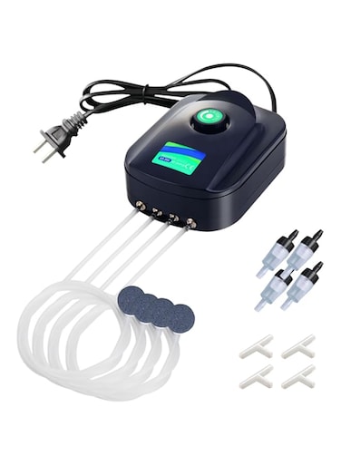 Beauenty Aquarium Air Pump, Ultra Silent Oxygen Air Pump, 4 ways Energy Efficient Fish Tank Aerator Pump
