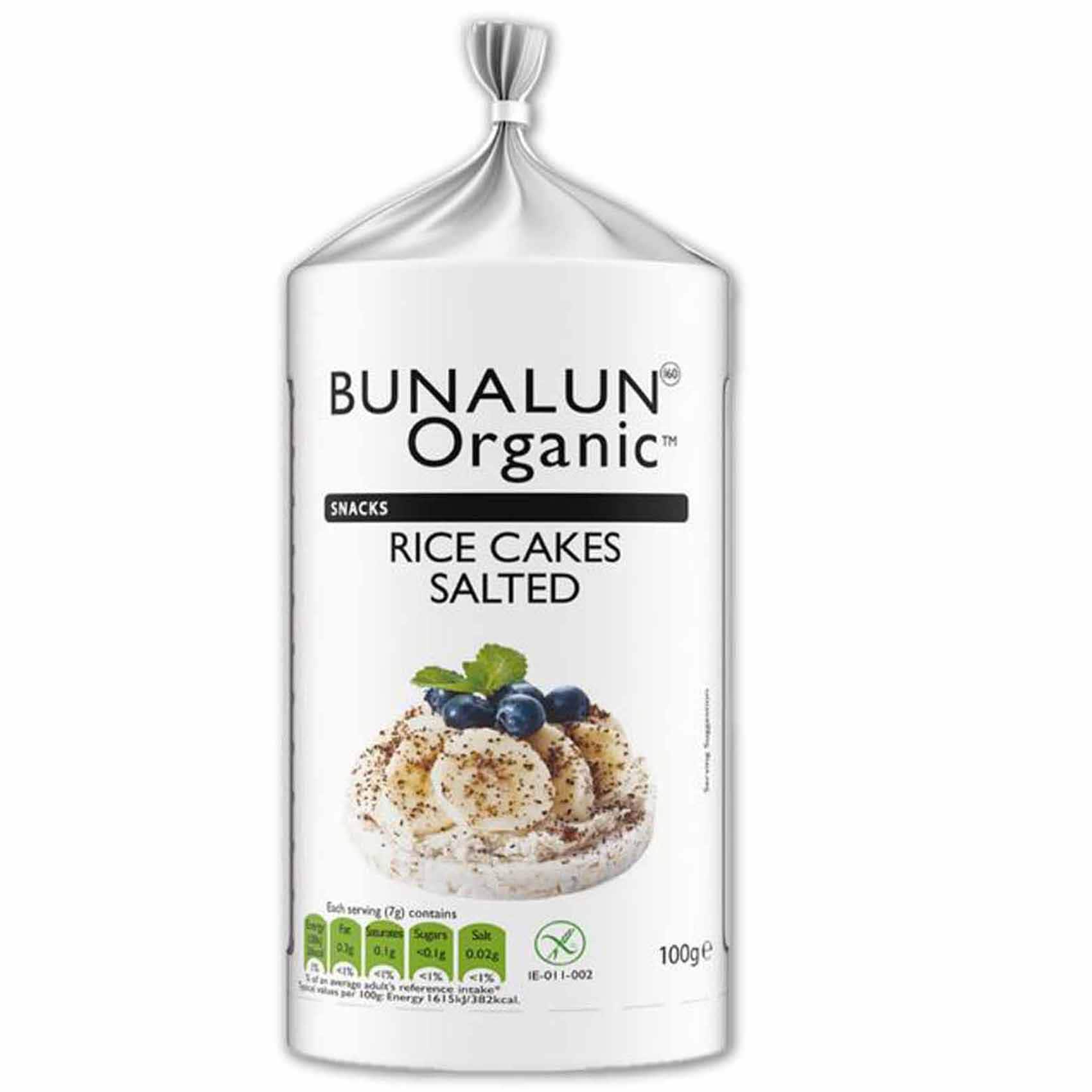 Buy Bunalun Organic Salted Rice Cakes, 100g Online | Carrefour UAE