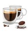 Baby COOLBABY Espresso Cup Shot Glass Coffee Set of 2 - Double Wall Insulated Glass Tumbler With Handle Everyday Coffee Cup Ideal For Espresso And Coffee Machines (250ML)