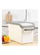 Moisture-Proof Rice Barrel Window Rice Storage Box Grey/White