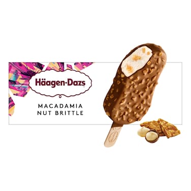 Haagen-Dazs Macadamia Nut Brittle Ice Cream Stick, 70g
