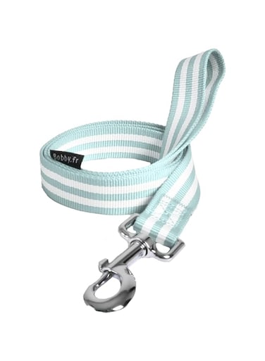 Bobby Leash Stripe Lagoon Large