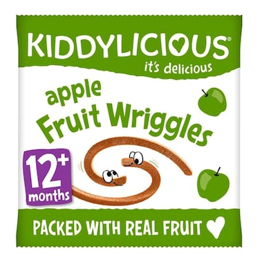 Kiddylicious Apple Fruit Wriggles, 12 Months+, 12g