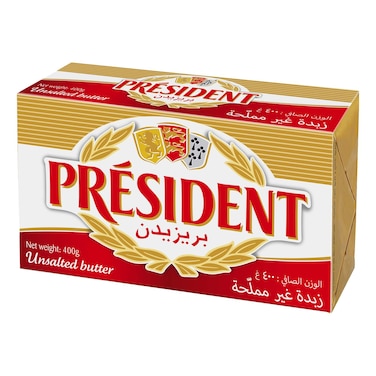 President Unsalted Butter, 400g