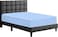 Zen 100% Egyptian Cotton Extra Deep Fitted Sheet - 300 Thread Count, Soft, Fade &amp; Wrinkle Resistant, Blue, Queen